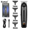 Trimmers Kemei KM1578 Cabello Clipper 2299 mismo estilo de 0 mm Cabeza inalámbrica Cabrer cero Tallado Profesional