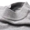 Men's Sweaters Autumn 2024 Half-High Collar Knitwear Solid Color Simple Slim Elastic Sweater Young And Middle-Aged Bottoming Shirt