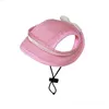 Ropa para perros 1pcs suministros de mascota ajustables Los accesorios de sombrero de sol de béisbol en forma ajustable deben tener verano