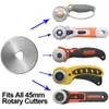 2 à 45 mm Rotary Cutter lames pointues et durables Remplacement des lames de coupe pour le banc de bandoulière Artisanat d'arts de couture