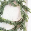 Dekorativa blommor Jul Garland Artificial Pine Vine Wreath Festive Party for Holiday Home Decoration År 2024 Gåvor