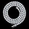 Factory Custom 4mm hiphop sieraden ijs GRA gecertificeerde heren vrouwen 925 zilveren vvs diamant mossaniet moissaniet tennis ketting ketting