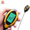 4 in 1 bodemwater vocht pH meter temperatuur vochtigheid Zonlicht PH Test tuin Planten Bloemen Moist tester Thermometer