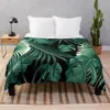 Blankets Tropical Jungle Leaves Dream #6 #tropical #decor #art Throw Blanket
