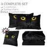 Beddingoutlet Black Cat Thin Däcke 3D Tryckt quiltad filt Summer Cool Comforter Set Witchcraft Magic Bed Cover Dropship