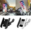 Motorcycle Bike Phone Stand Holder 360° Rotatable Handlebar Aluminum Alloy Phone Holder Rearview Mirror Mobile Cell Phone Bracke