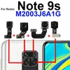 Camera aan de achterkant voor Xiaomi Redmi Note 9S M2003J6A1G Achter Voorkant Kleine selfie tegenover ultrawide cameraflexkabelmodelonderdelen