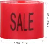 100pcs/Bag Red Sale Sign Clothes Hanger Sizer Garment Plastic Sale Size Markers Label Sign Tag For Clothing Store