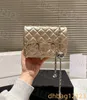 Womens Designer Classic Mini Flap Square Quilted Lambskin Shoulder Bags Silver Crush Pearl Bead Ball Purse SHW Metal Hardware Crossbody Shoulder Handbags 17cm