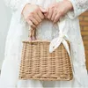 Sacs de soirée Femmes Paille Toture tissée Grande randonnée Basket plage à la main Faire un sac à main.