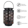 2 Pack Nordic Flower Hollow Wrought Iron Candle Holder Creative Black Aromatherapy Candle Cup Home Decoration Ornaments 240408