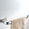 Polerad krom mässing fyrkantig badrumstillbehör Set Handdukstång toalettpappershållare mantel krok vägg monterad azh101