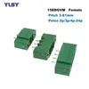 10pcs Pitch 3.81mmmmmm pcb pcb conclinal concector 15edgvc/rc/vm/rm bornier 2/3/1/5/6/7/8/10p morsettia