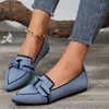 Casual schoenen elastische stof flat voor vrouwen 2024 Spring licht gaas dames flats werken comfortabel loafers vrouwelijke zapatos