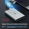 인클로저 Sanzang M.2 외부 SSD 사례 SATA NVME 듀얼 프로토콜 USB 3.0 유형 C M2 HD 인클로저 하드 디스크 드라이브 하우징 USB3 스토리지 박스