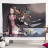 Kawaii Zimmerdekoration Hanges Tuch Anime Hintergrund Tuch Schlafzimmer Zimmer Nachttuch Wandtuch dekorative Stoff Wandteppich süßes Zimmer Dekor