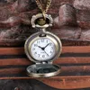 Pocket Watches ny stil retro steampunk ihålig blommakvarts fickhalsband hänge kedja klocka födelsedagspresent y240410