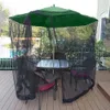 Muggennet met ritssluitbaar touwpolyester outdoor dineren sunshade muggen netto voor patio