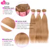 Elia Blonde Bundles Right Human Hair Bundles 1/3/4 PCS / Lot Hair Extensions 100% Remy Brazilian Human Heup Hair Bundle