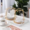 Hooks Tea Cups Display Stand Anti-rust Holder Stainless Steel Drying Rack For Dishes1