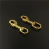 Mässing Swivel Eye Trigger Bolt Snap Hook For Webbing Leather Craft Bag Strap Belt Hook Clasp Pet Dog Leases Clip Heavy Duty