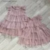 Robes de fille d'anniversaire de fête d'anniversaire robes pour les enfants pour enfants étoiles paillettes brillantes vestidos fille élégante soirée de bal de bal princesse d'été robes de bal l47