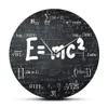 E = mc2 wiskunde formule geek wandkloktheorie van relativiteitstilent stille muur horloge wetenschapper natuurkunde leraar cadeau school klaslokaal decor