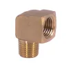 1/8" 1/4" 3/8" NPT Female To Male Elbow 90 Degree Brass Block Pipe Fitting Coupler Connector Water Gas Fuel