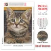 Everysher Diamond Embroidery Cat 5D DIY Diamond Painting paint leimations cross Stitch Kit Rhinestones Mosaic تخطيط كامل الديكور المنزل