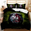 Skull Dobet Cover Set 3D Beauty Skull Gothic Pattern Couple pour les amoureux Ensemble de literie Double Queen King Size Polyester Qulit Cover