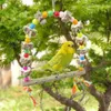 Andra fågelförsörjningar svänger naturliga trä hängande papegoja leksaker stående tugga leksaksburtillbehör för budgerigar parakeet myanah fåglar