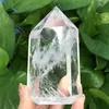 Klarer Lemurian Samen Quarz natürlicher Punkt Cluster Kristall Rough Healing Home Decor