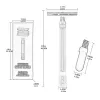 Manuale maschile shavers classic Safety Razor Metal Razor con spazzola a doppio bordo uomo rasoio vecchio stile Razor Safe Affidabile