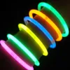 Jouet rave LED 50 / 1pcs de fête Glow Sticks Fluorescence Lumière Glow dans les bracelets foncés Collier coloré Stick Blowing Stick Orday