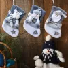 Świąteczne pończochy trójwymiarowe Święty Mikołaj Snowman Elk Figurine Pończochy Prezent Prezent Bag