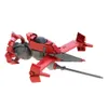 Moc Red Cowboy Battle Aircraft Building Block Kit Kit Interplanetary Ship Spackship Spaceship Planch Model Kids Puzzle Toy Boy Gift