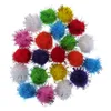 10/15/20/25/30mm parıltı pompomlar yumuşak pom poms tops sanatçıları diy zanaat malzemeleri dikiş kumaş ponponlar düğün ev dekorasyon