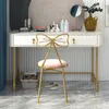 Make -upstoel Moderne Minimalistische Kledingtafel Stoel Net Red Butterfly Golden Home Bar Stool Stool Backlest stoel