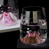 Nouveau style japonais Autumn Mountain Cup Lady Girl Girl Sweetharts Cherry Blossoms Whisky Glass Brandy Whisky Wine Verres