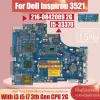 Dell Inspiron 3521 5521ラップトップマザーボードLA9101P LA9104P 0P14T7 00P6TK 0TPX0T 0MFPVH I3 I5 I7 1G/2Gノートブックメインボード