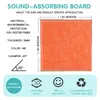 6PCS Square Strong Soundproofing Panele ścienne dźwiękowy panel akustyczny biuro sypialnia sypialnia pokój pokoju dziecinnie wystrój domu wystrój domu