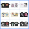 قمصان رجالي الصيف قصيرة الأكمام القصيرة tshirts teshirts tees print letture ملابس الملابس العلوية القمصان القصيرة القطن القطن قمم الشوارع قمم المحملات للرجال الأسود أبيض