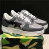 Casual Designer Sk8 Sta Shoes Grey Black Stas Sk8 Color Combo Pink Green Abc Camos Pastel Blue Patent Leather M2 with Socks Platform Trainers Size 36-45