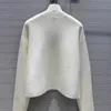 23SS Nuovo maglione da donna Autunno autunno alla moda a maniche lunghe Slim Pullover Designer Pullover Designer Women White Swit Magiters White Thin Knit