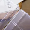 Przezroczyste plastikowe kosmetyki plastikowe uchwyt na kosmetyki Uchwyt pudełka obudowy Organizator kontenerowy