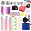 62pcs Multifunctional Mandala Dotting Tools For Painting Rock Stone Pen Stencil Template Brush Tray Kit Sticker Sponge Palette