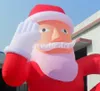 High Quality 8 Meters Tall Giant Sitting On Ground Inflatable Christmas Santa Claus For Decoration Or Advertising On Store