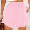 Shorts femminile da donna in cotone alto elastico pieghetta pieghettata beach spiaggia fluida abito gonfio casual donna