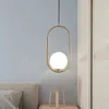 Hängslampor Modern hänglampa med E27 -bas som används för kök ö sängbord vit boll hushållsdekorativ belysning fixtur yq240410