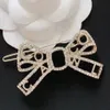 Fashion Versatile Bows Hair Clips Barrettes di alta qualità Brand Designer Hair Clips Women Party Birthday Regalo Gioielli31163116